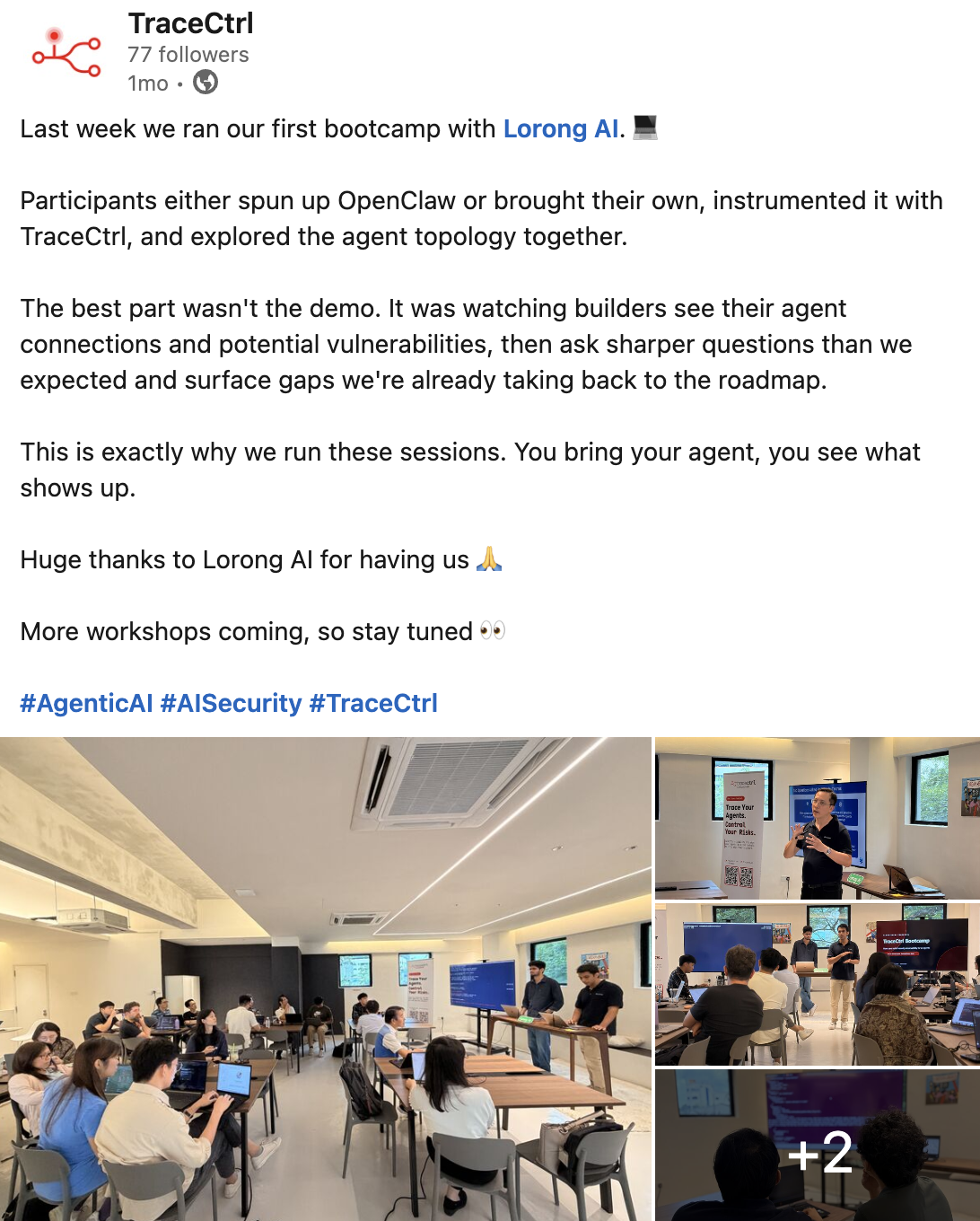 TraceCtrl bootcamp recap post 2