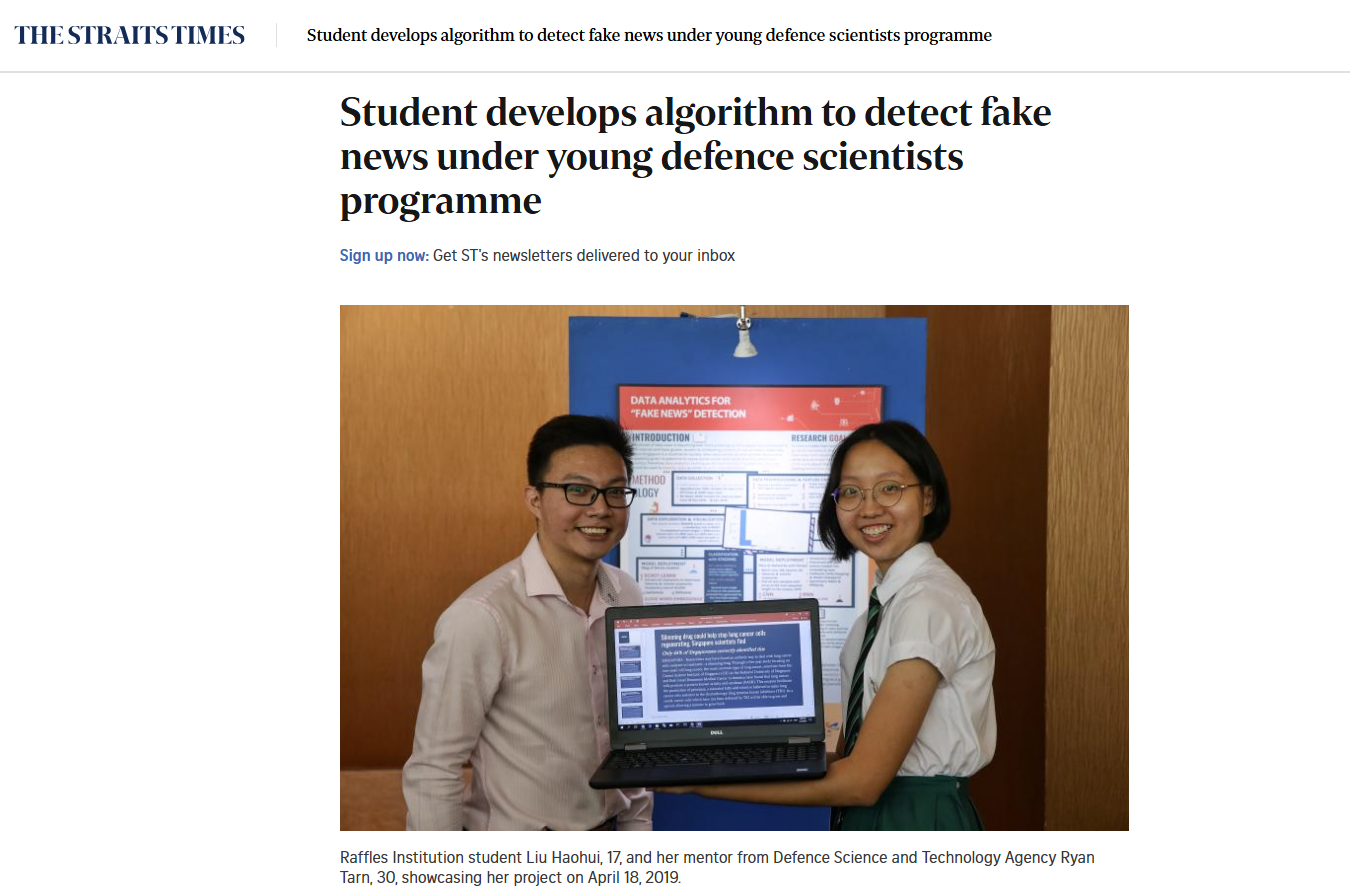Media coverage example