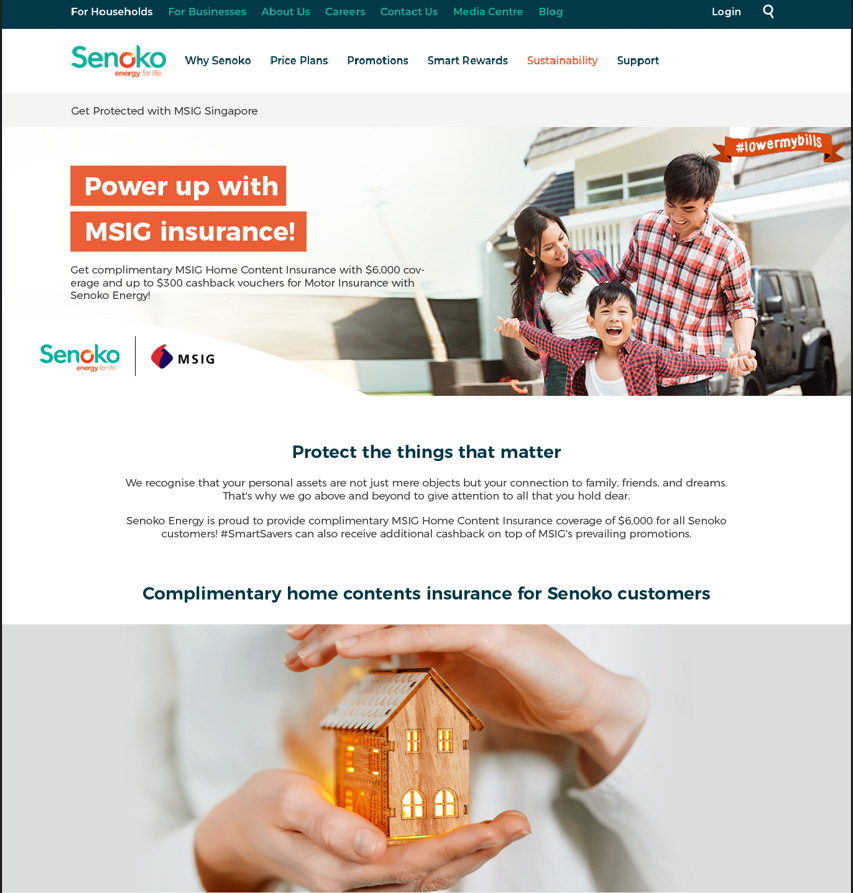 Senoko Energy website management